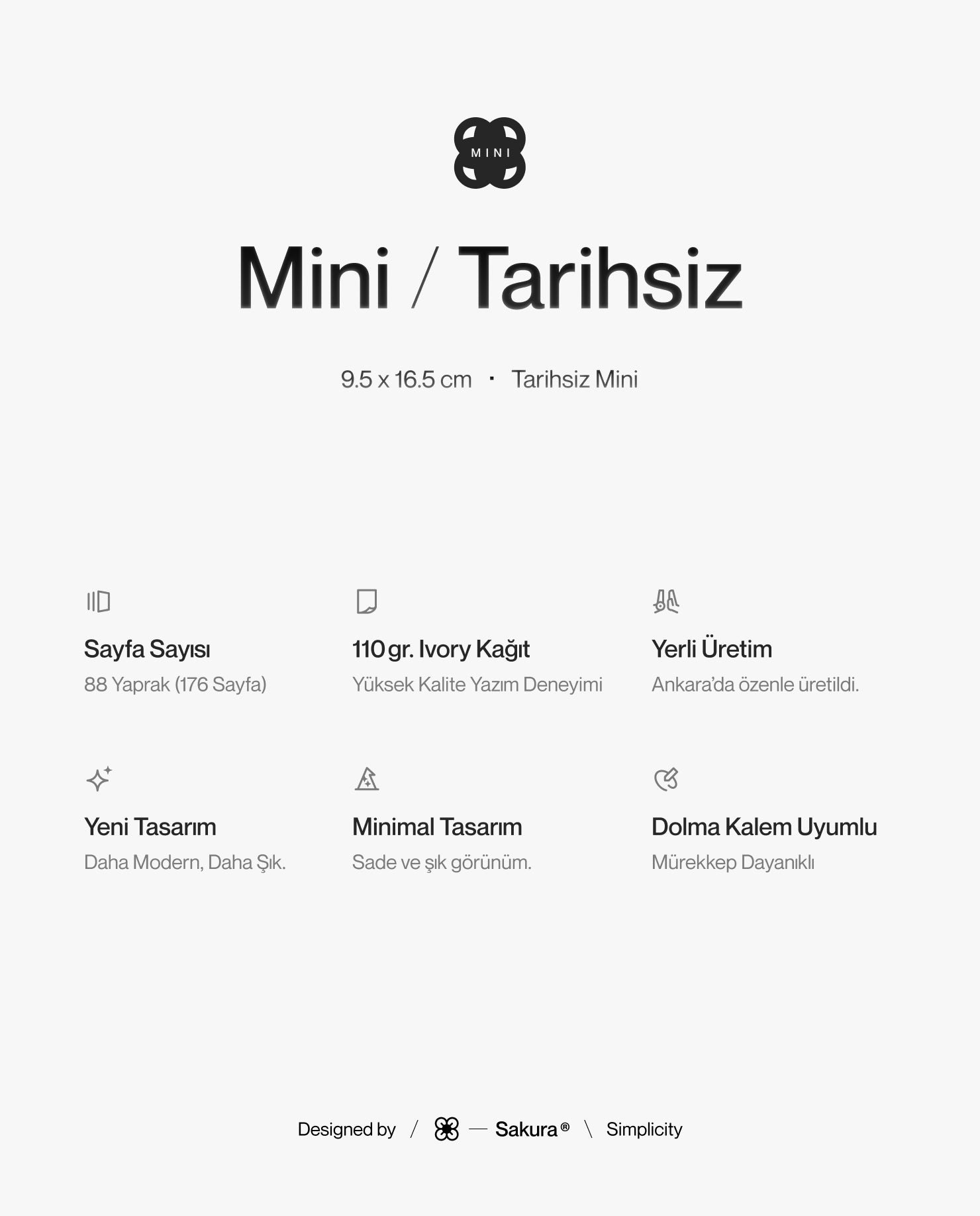 Tarihsiz Mini Ajanda · Daylight