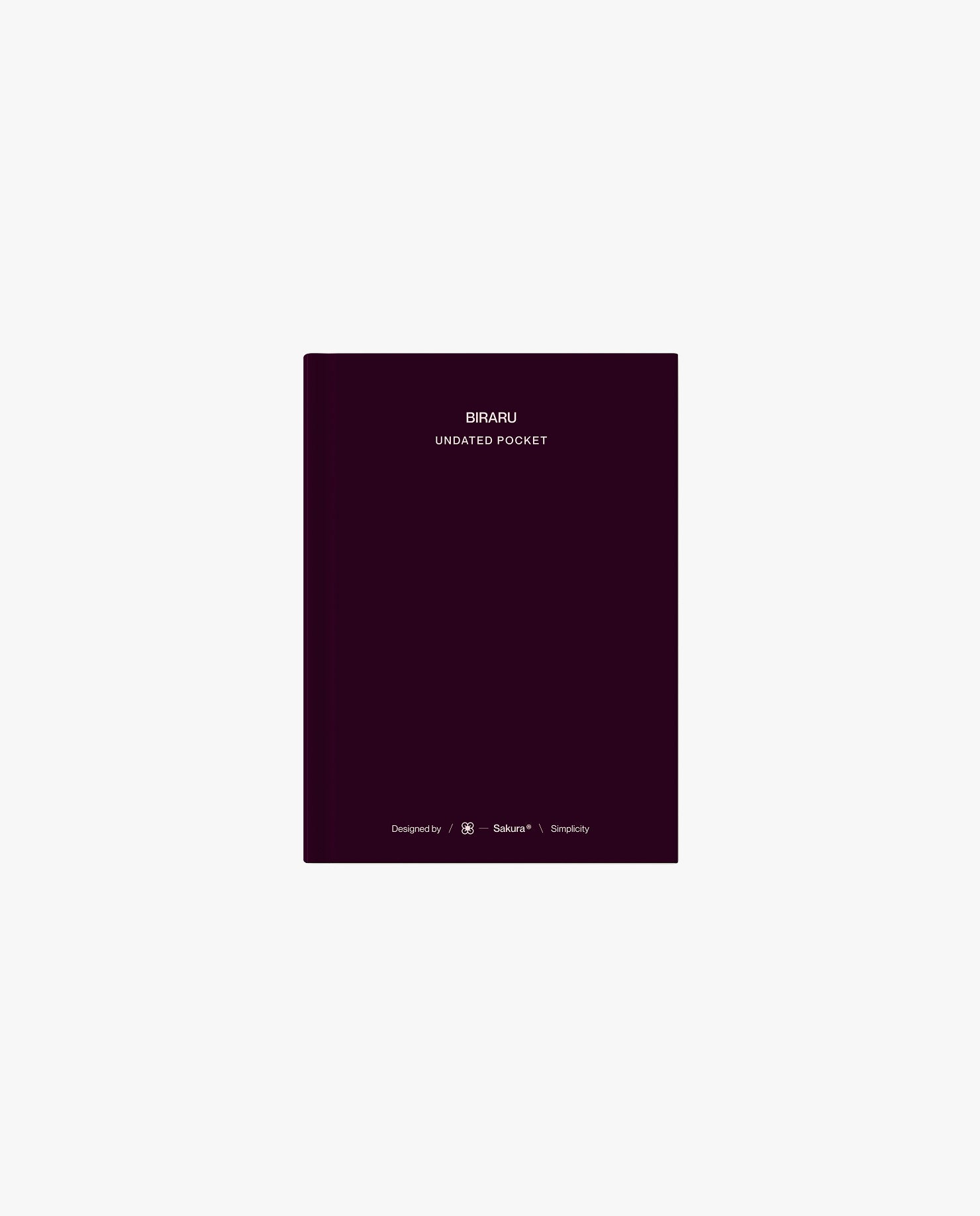 Tarihsiz A6 Ajanda · Merlot
