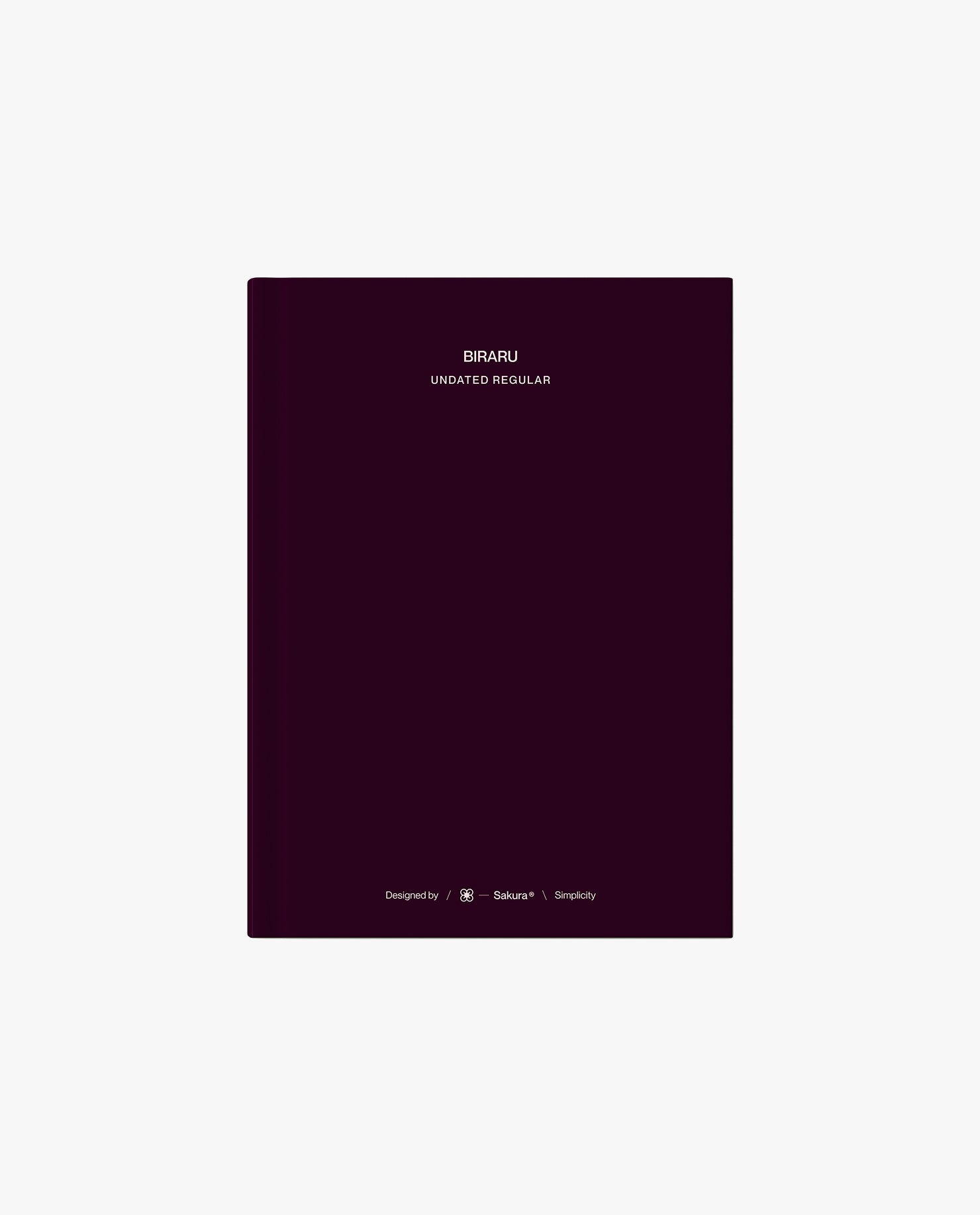 Tarihsiz A5 Ajanda · Merlot
