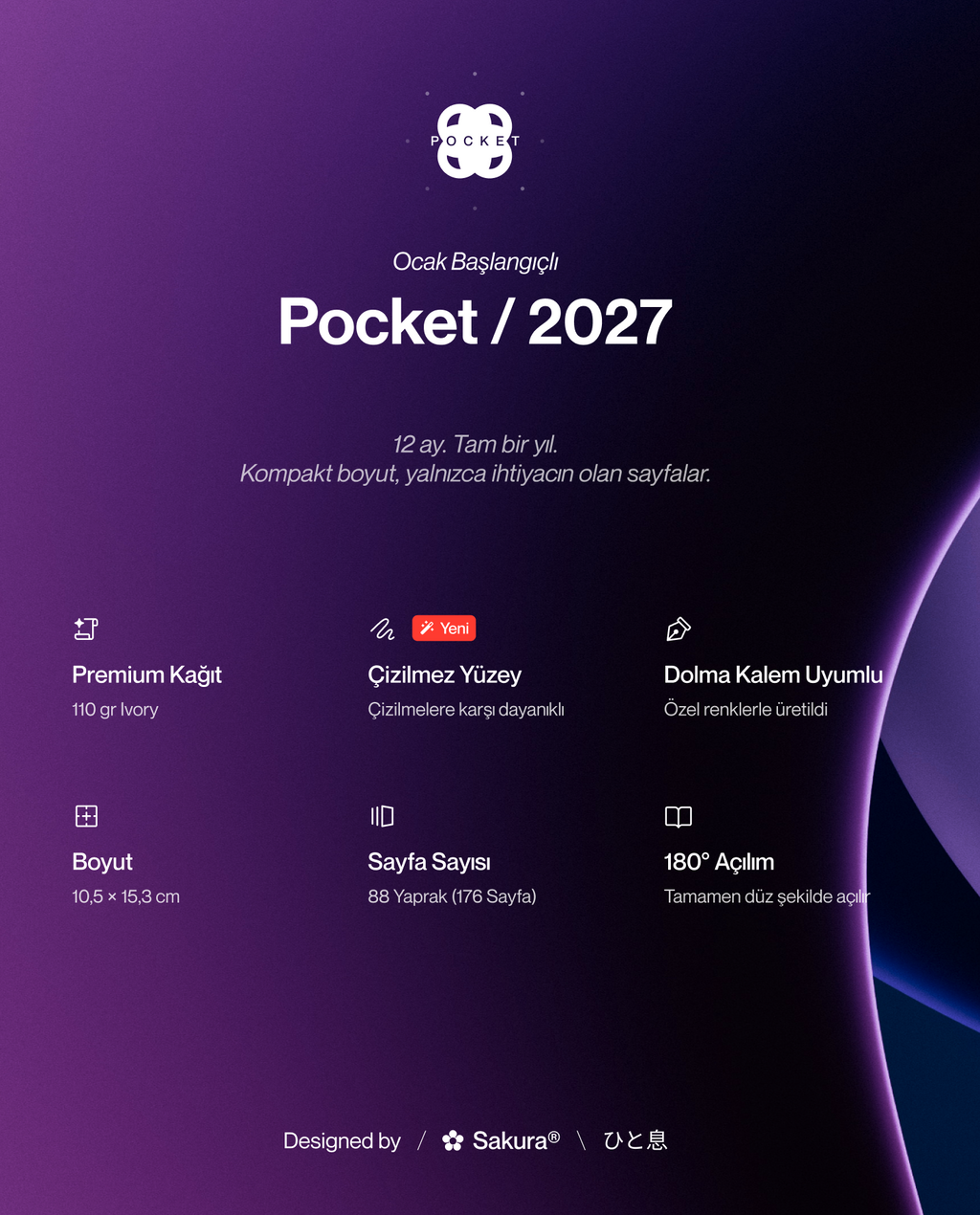 2027 A6 Ajanda · Mint