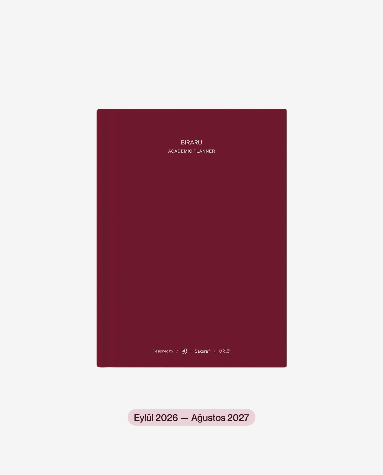 Akademik A5 Ajanda · Garnet