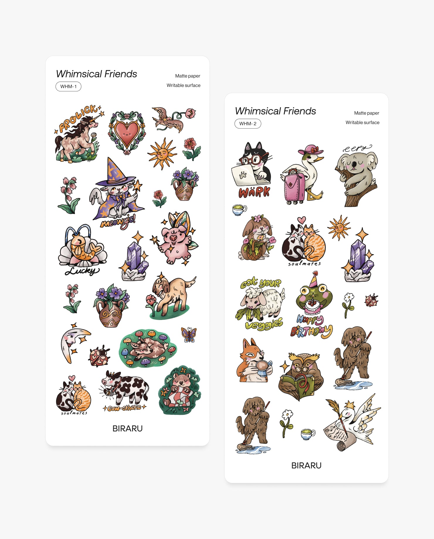 Whimsical Sticker Pack – 2’li Set