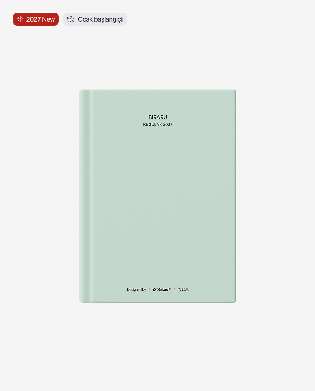 2027 A5 Ajanda · Mint