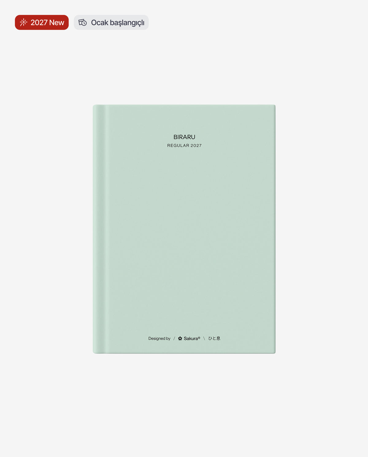 2027 A5 Ajanda · Mint
