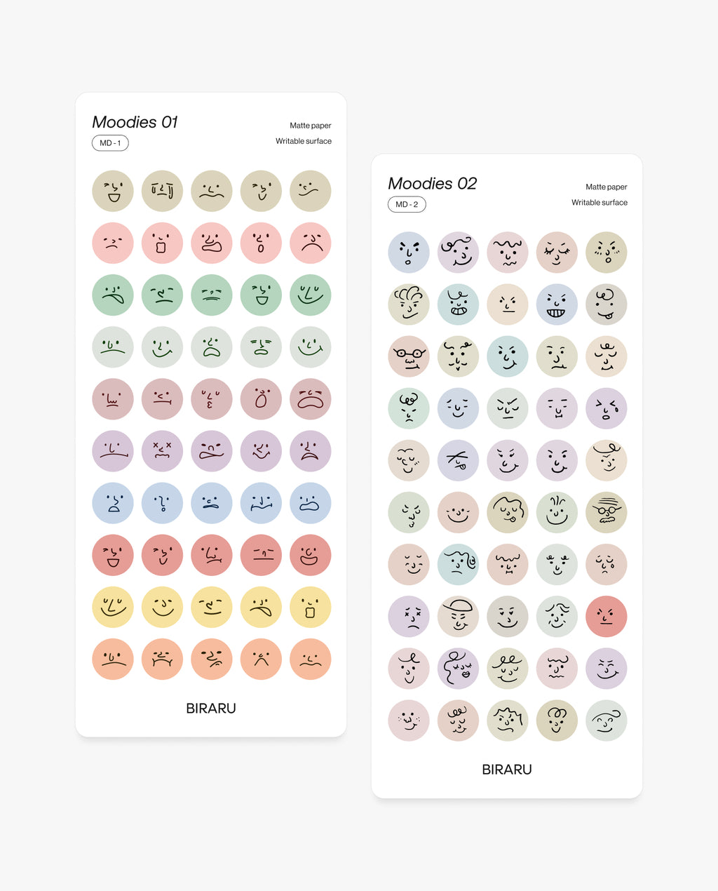 Moodies Sticker Pack – 2’li Set