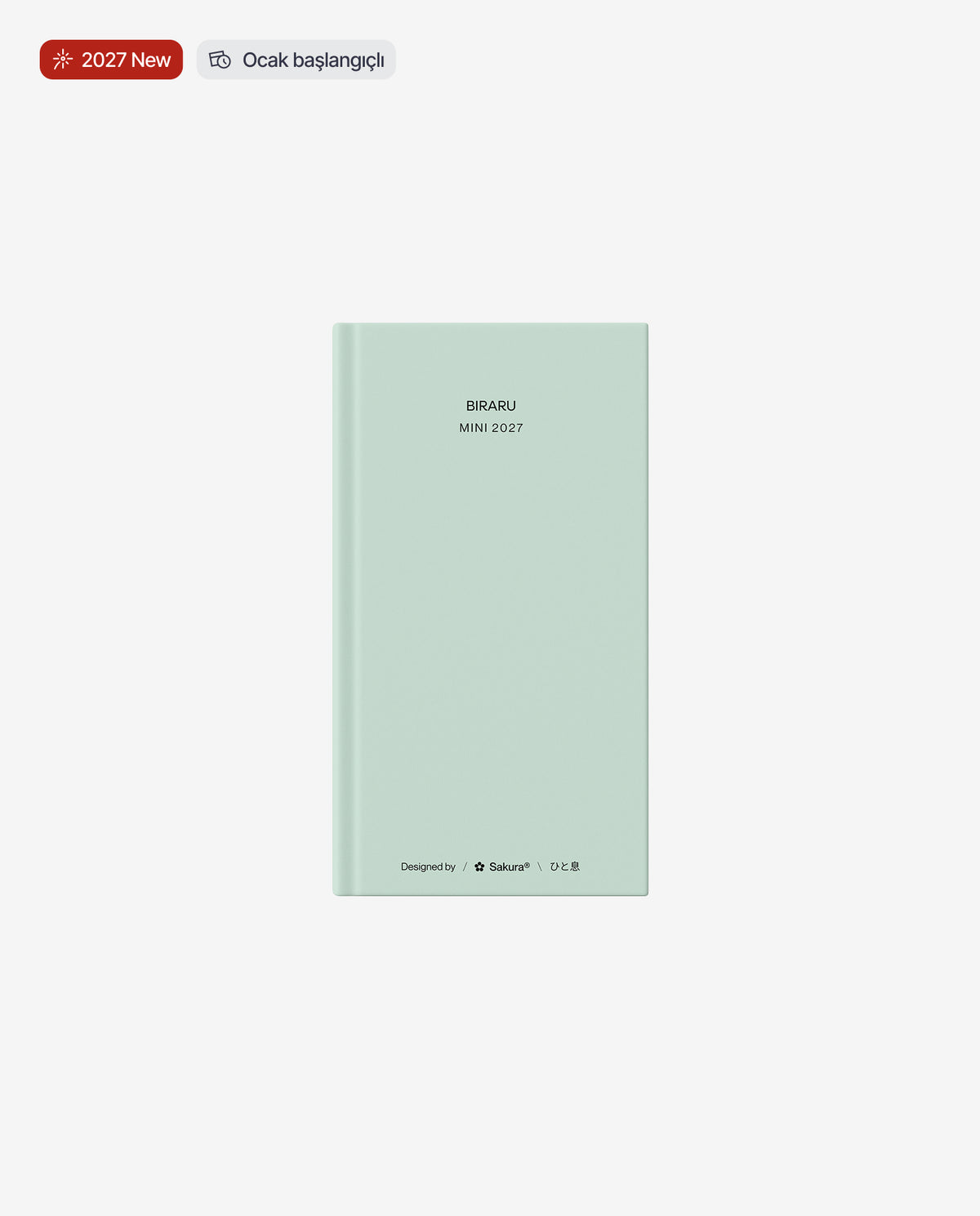 2027 Mini Ajanda · Mint
