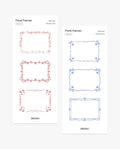 Floral Frames Sticker Pack – 2’li Set