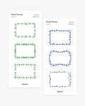 02 Floral Frames Sticker Pack – 2’li Set