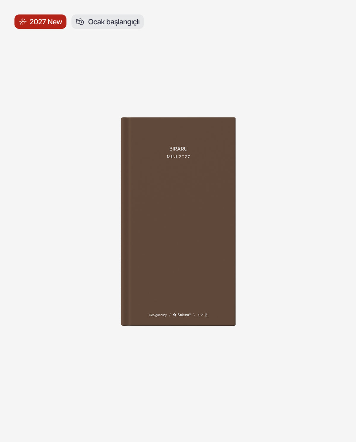 2027 Mini Ajanda · Umber