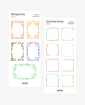 Whimsy Frames Sticker Pack – 2’li Set