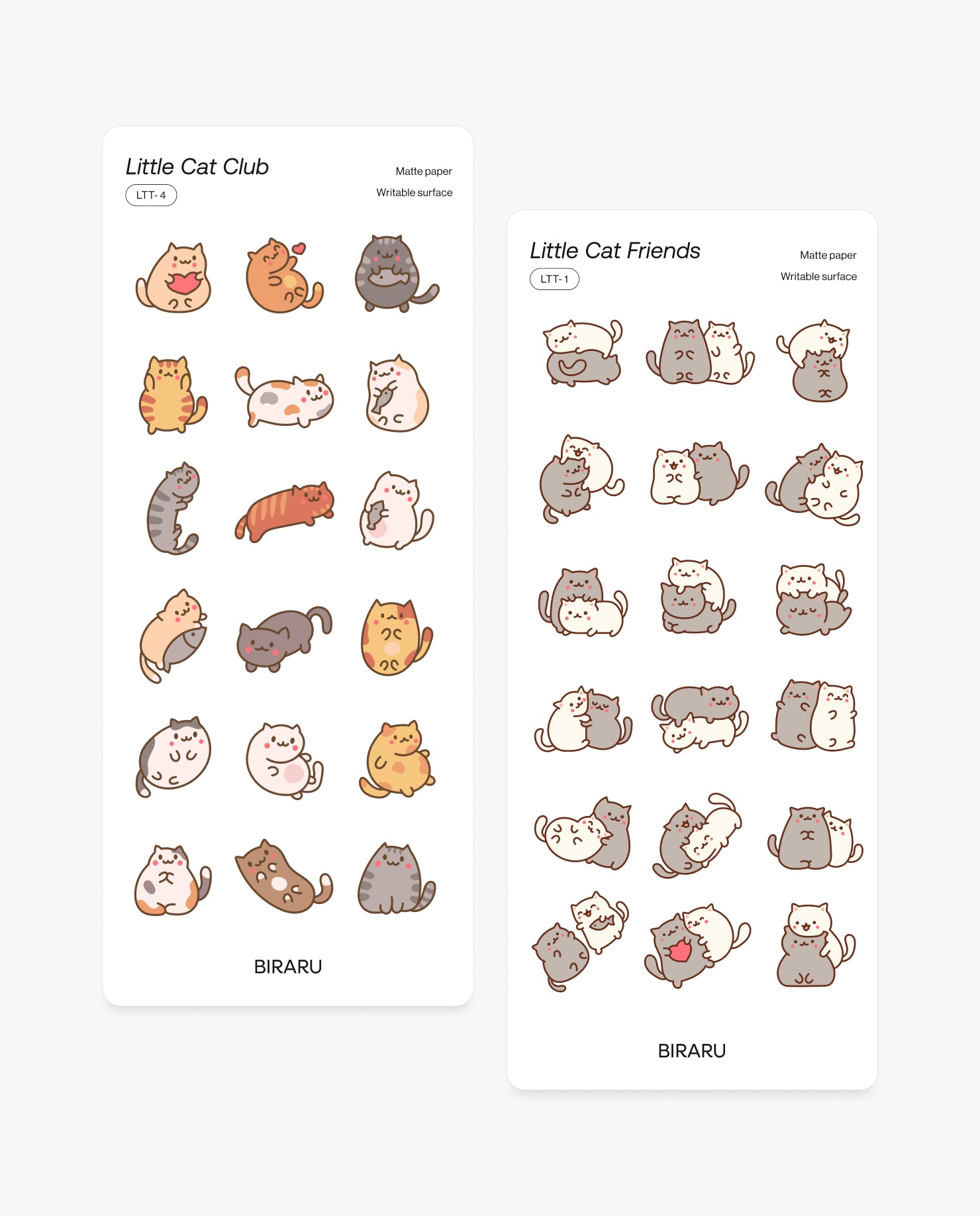 Cat Club Sticker Pack – 2’li Set